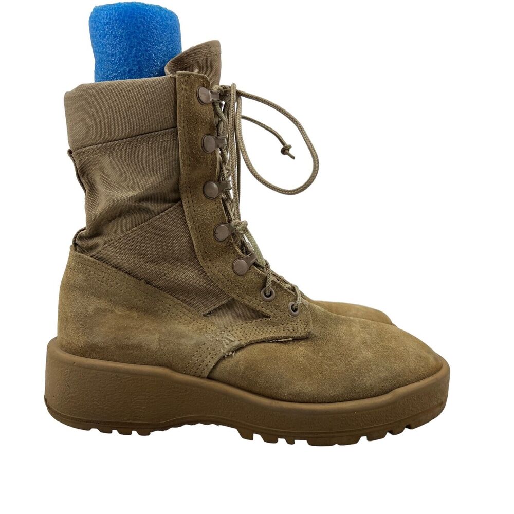 Altama Womens 5 Combat Boots Wheat Tan Military Vented Lace Up‎ SPMICI-13-D-1018